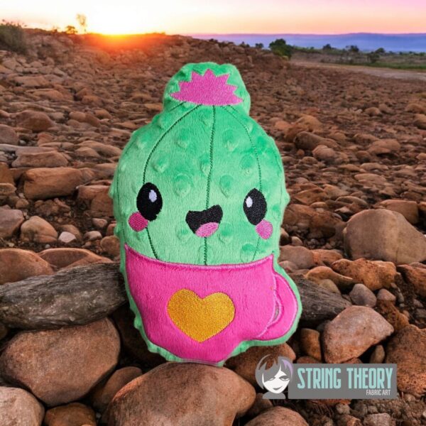 Kawaii Cactus #4 Stuffie ITH in the hoop Digital Download for Machine Embroidery Pattern, Design (4×4, 5×7, 6×10, 7×11, 8×12 Hoop) - Image 4