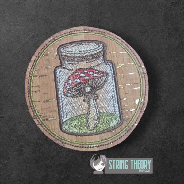 Cottagecore Tea Time Set of Four ITH Coasters in the hoop Digital Download for Machine Embroidery Pattern, Design (4×4 Hoop) - Image 3