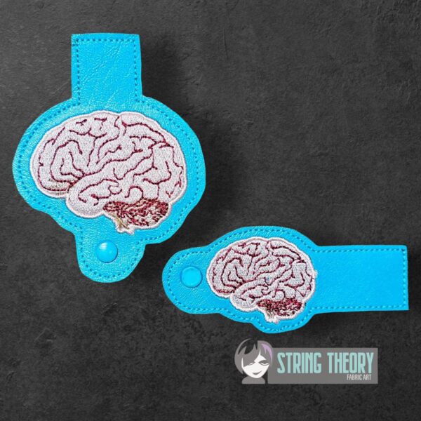 Anatomical Brain Tabs ITH in the hoop wallet tab Digital Download for Machine Embroidery Pattern, Design (4x4, 5x7 Hoop) - Image 3