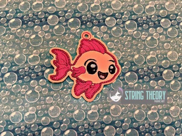 Be Different Fish Bun Cover, fob, patch, Ornament ITH in the hoop Digital Download for Machine Embroidery Pattern, Design (4x4 Hoop) - Image 5