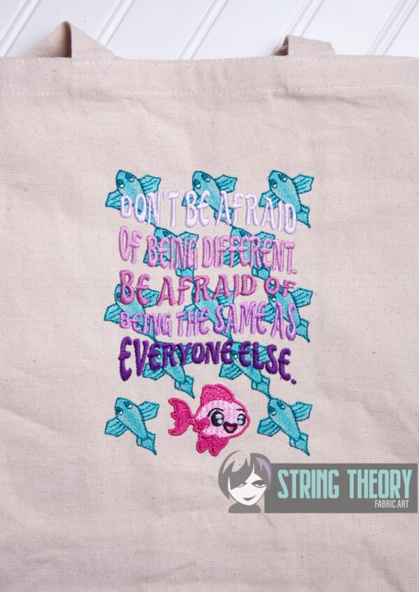 Don’t Be Afraid of Being Different Digital Download for Machine Embroidery Pattern, Design (5×7, 6×10, 7×11, 8×12 Hoop) - Image 4