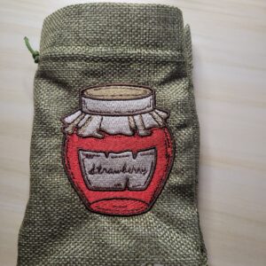 Cottagecore Strawberry Jar Digital Download for Machine Embroidery Pattern, Design (4x4 Hoop)