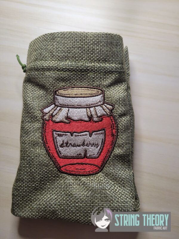 Cottagecore Strawberry Jar Digital Download for Machine Embroidery Pattern, Design (4x4 Hoop)