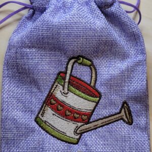 Cottagecore Watering Can Digital Download for Machine Embroidery Pattern, Design (4x4 Hoop)
