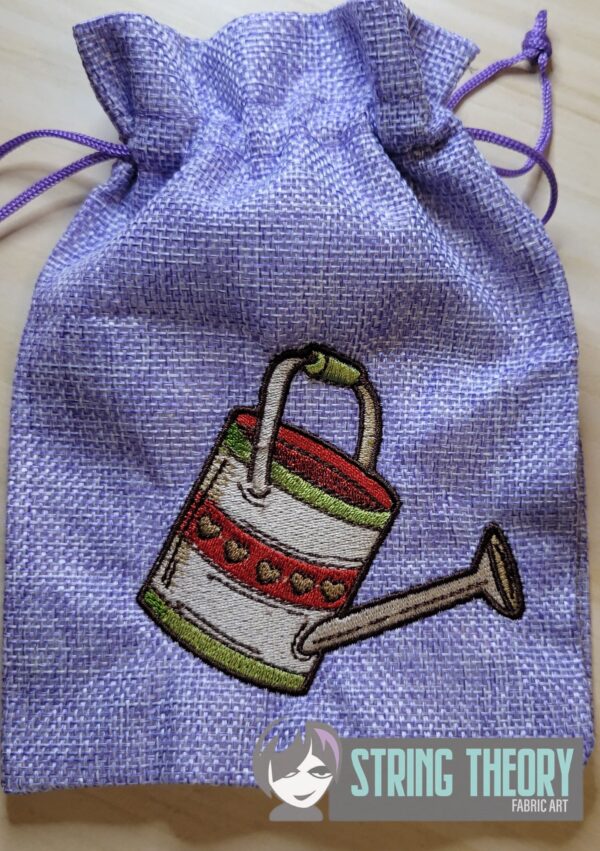 Cottagecore Watering Can Digital Download for Machine Embroidery Pattern, Design (4x4 Hoop)
