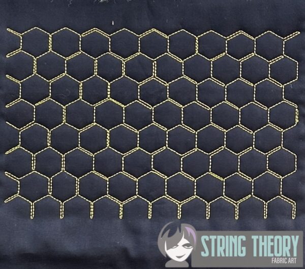 Edge to Edge Honeycomb Quilt Stitch Edge to Edge Small Command Quilt Stitch Digital Download for Machine Embroidery Pattern, Design (5x7, 6×10, 7×11, 8×12 Hoop) - Image 4