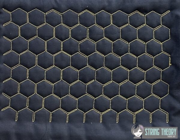 Edge to Edge Honeycomb Quilt Stitch Edge to Edge Small Command Quilt Stitch Digital Download for Machine Embroidery Pattern, Design (5x7, 6×10, 7×11, 8×12 Hoop) - Image 2