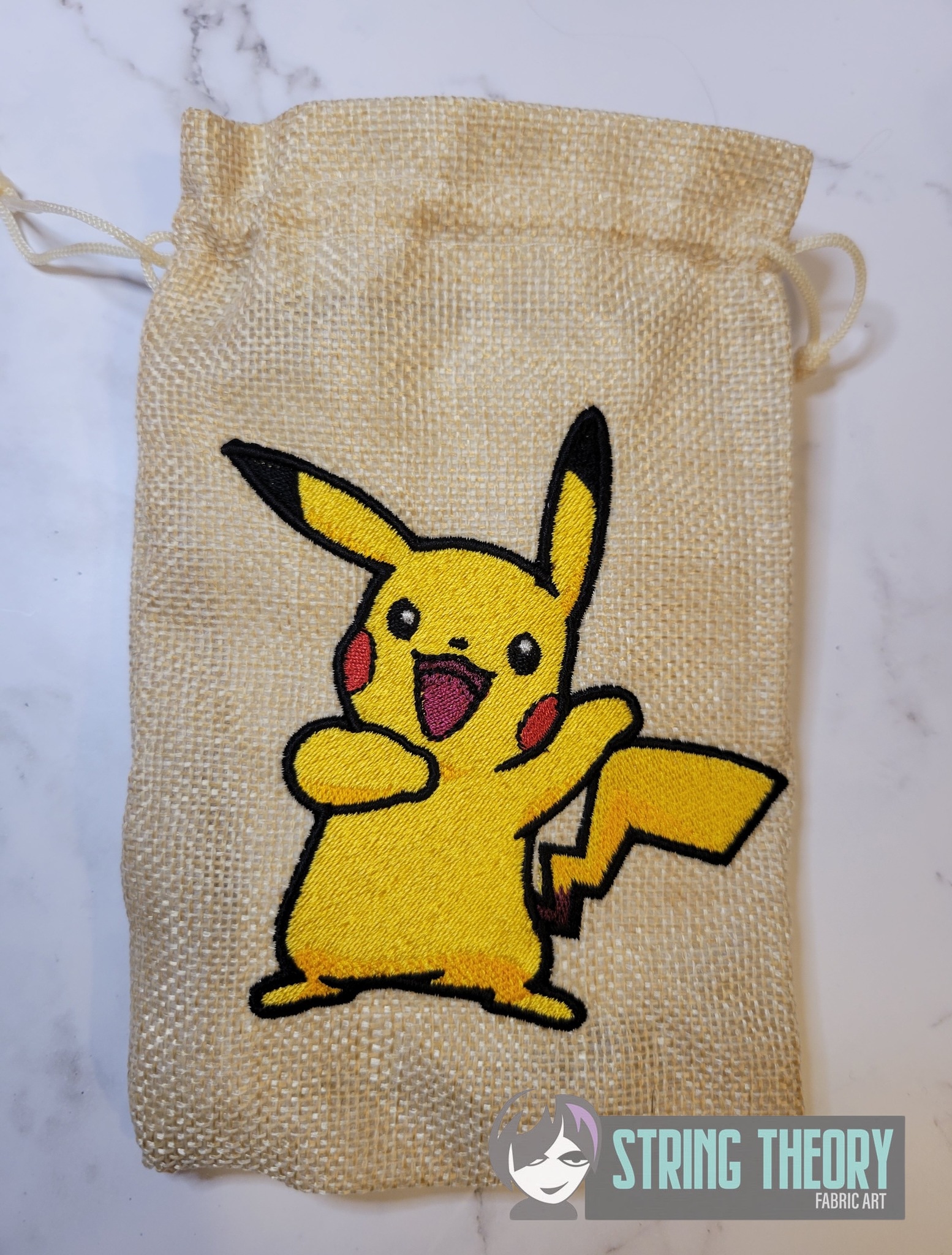 Pokemon Pikachu machine embroidery design