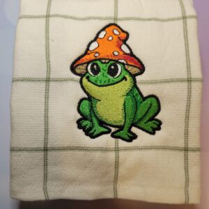 Chibi Mushtoad Digital Download for Machine Embroidery Pattern, Design (4×4 Hoop)
