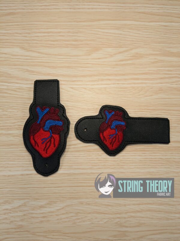 Anatomical Heart ITH in the hoop wallet tab Digital Download for Machine Embroidery Pattern, Design (4x4, 5x7 Hoop) - Image 3