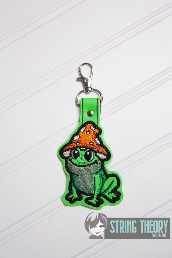 Chibi Mushtoad Bun Cover, fob, patch, Ornament ITH in the hoop Digital Download for Machine Embroidery Pattern, Design (4x4 Hoop) - Image 2