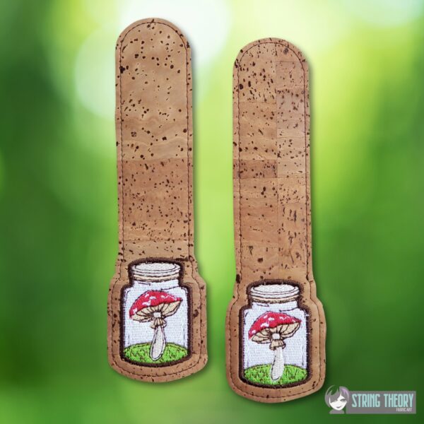 Cottagecore Mushroom Strap Connectors ITH in the hoop Digital Download for Machine Embroidery Pattern, Design (5x7 Hoop) - Image 3