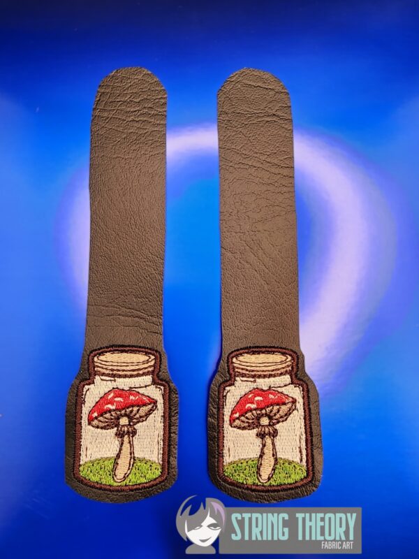Cottagecore Mushroom Strap Connectors ITH in the hoop Digital Download for Machine Embroidery Pattern, Design (5x7 Hoop) - Image 5