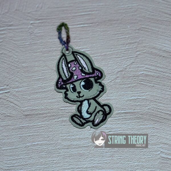 Chibi Mushbunny Bun Cover, fob, patch, Ornament ITH in the hoop Digital Download for Machine Embroidery Pattern, Design (4x4 Hoop) - Image 5