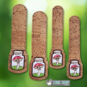 Cottagecore Mushroom Strap Connectors ITH in the hoop Digital Download for Machine Embroidery Pattern, Design (5x7 Hoop)