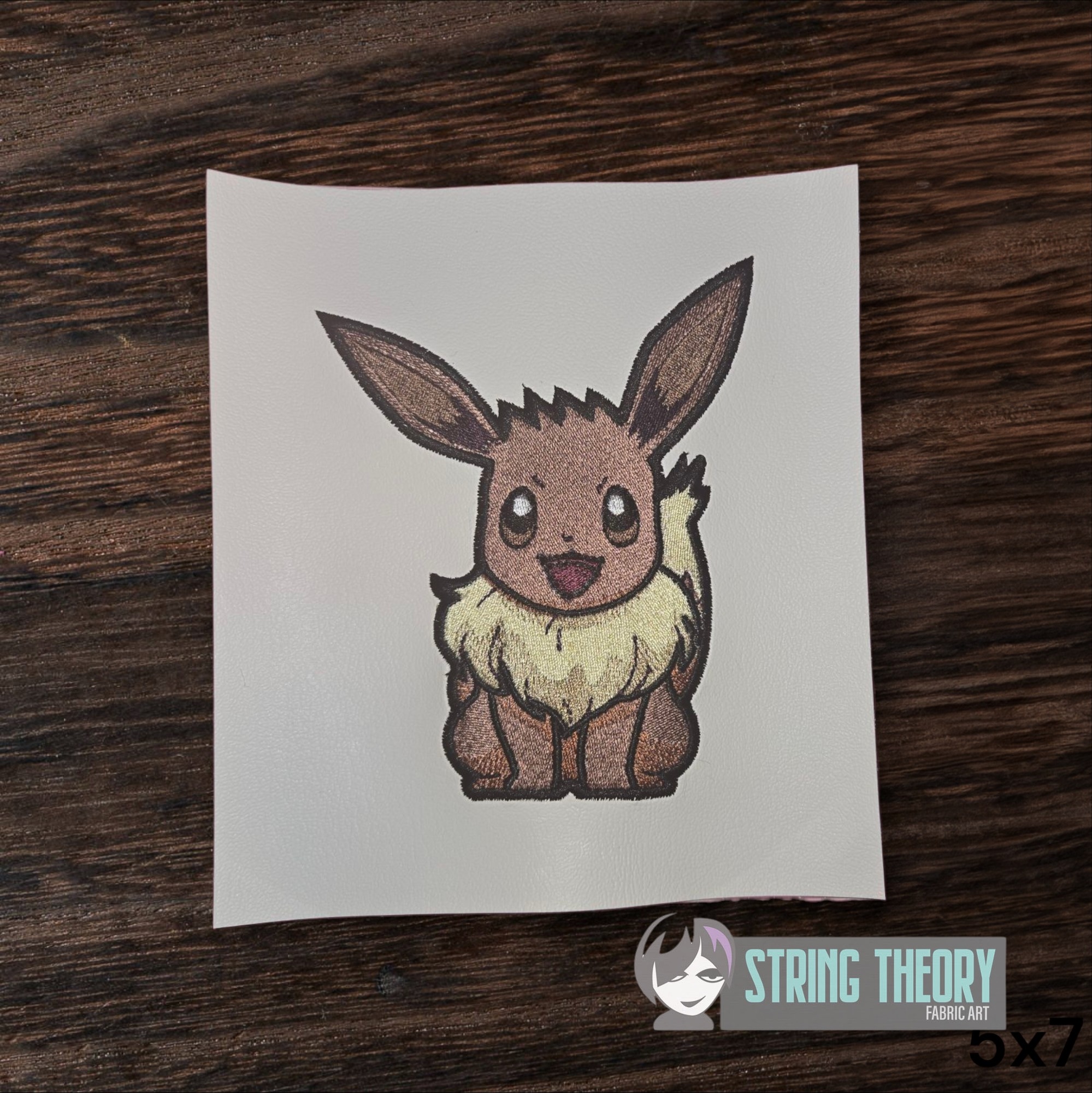Pokemon Eevee machine embroidery design