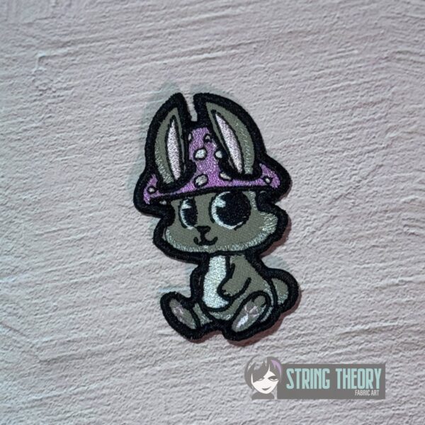 Chibi Mushbunny Bun Cover, fob, patch, Ornament ITH in the hoop Digital Download for Machine Embroidery Pattern, Design (4x4 Hoop) - Image 4