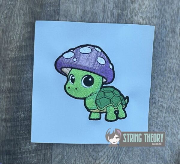 Chibi Mushturtle Digital Download for Machine Embroidery Pattern, Design (4×4 Hoop) - Image 2