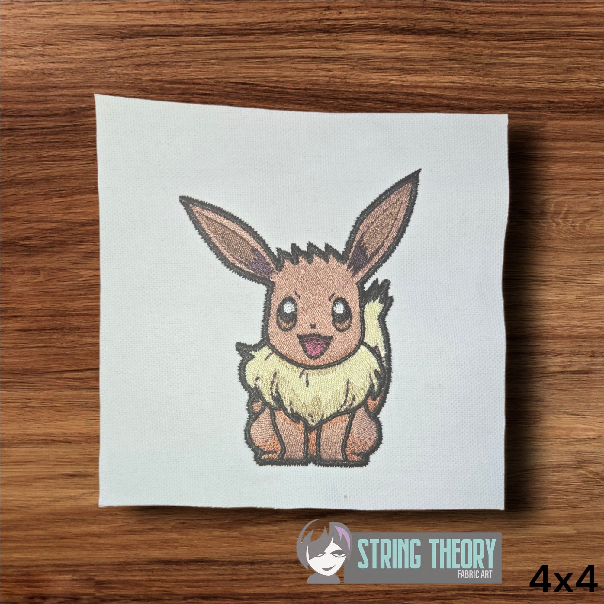 Pokemon Eevee machine embroidery design