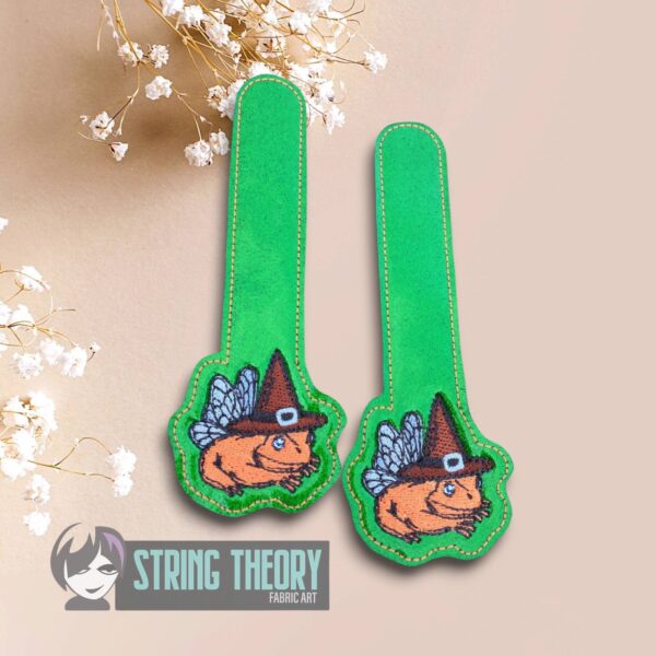 Cottagecore Witch Frog Strap Connectors ITH in the hoop Digital Download for Machine Embroidery Pattern, Design (5x7 Hoop) - Image 3