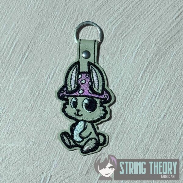 Chibi Mushbunny Bun Cover, fob, patch, Ornament ITH in the hoop Digital Download for Machine Embroidery Pattern, Design (4x4 Hoop) - Image 2