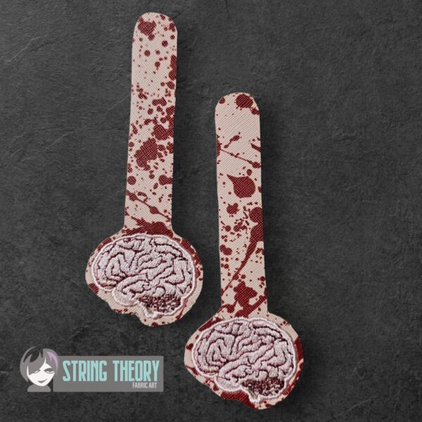 Anatomical Brain Strap Connectors ITH in the hoop Digital Download for Machine Embroidery Pattern, Design (5x7 Hoop) - Image 3