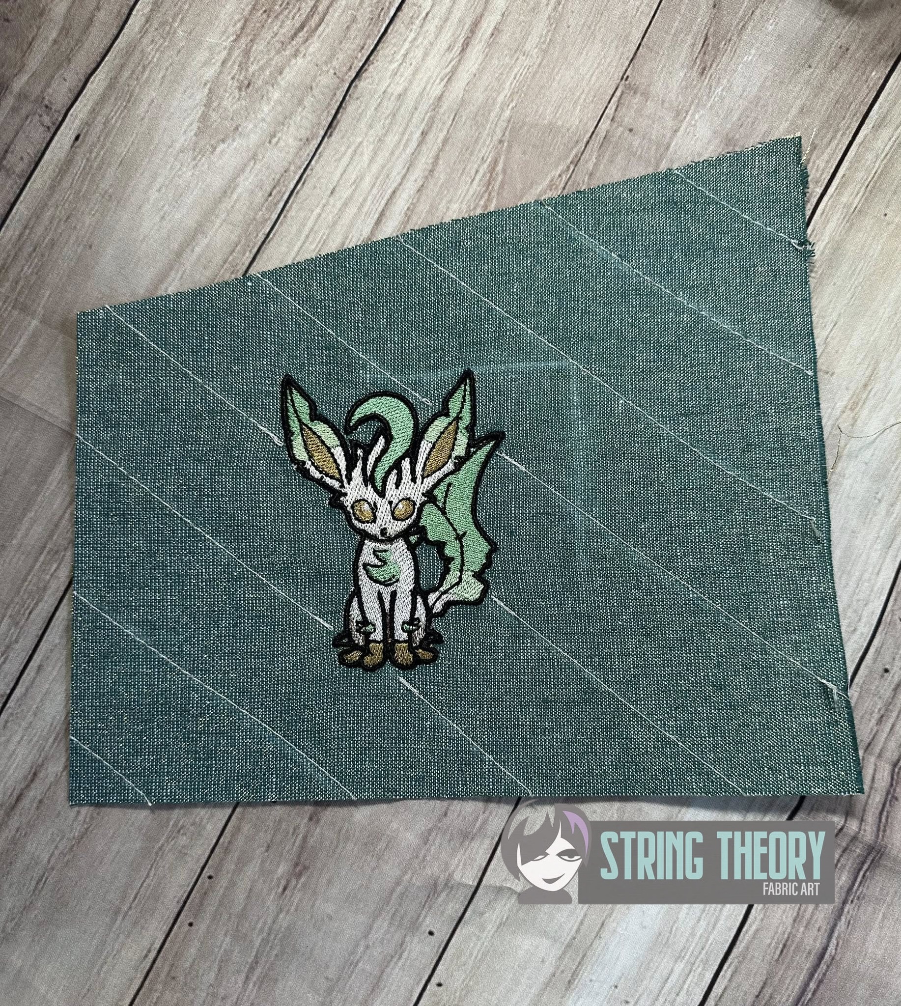 Pokemon Leafeon machine embroidery design