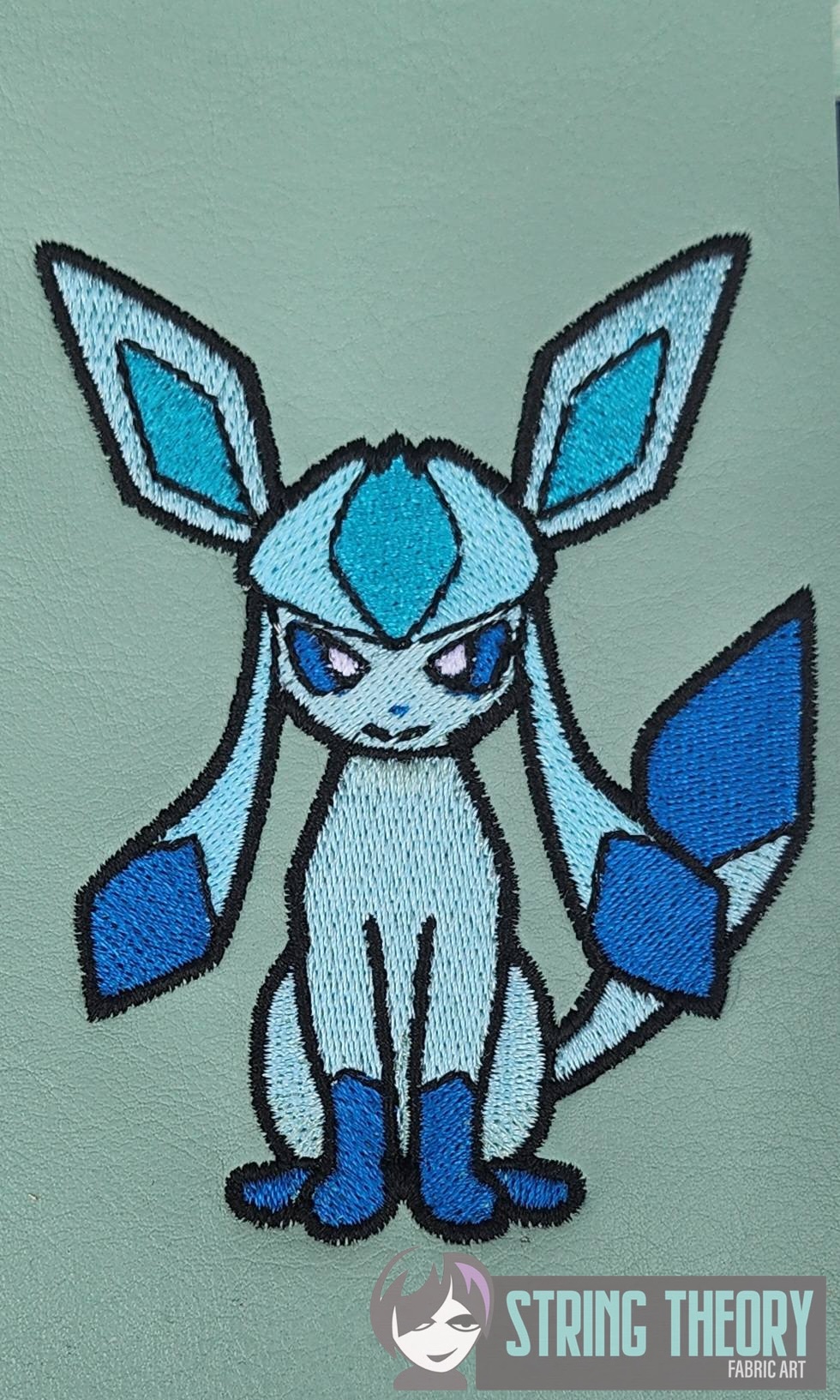 Pokemon Glaceon machine embroidery design