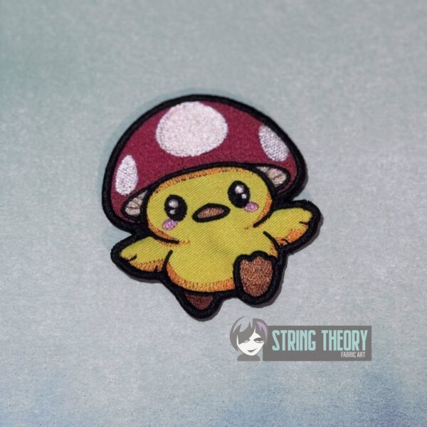 Chibi Mushduck Bun Cover, fob, patch, Ornament ITH in the hoop Digital Download for Machine Embroidery Pattern, Design (4x4 Hoop) - Image 4