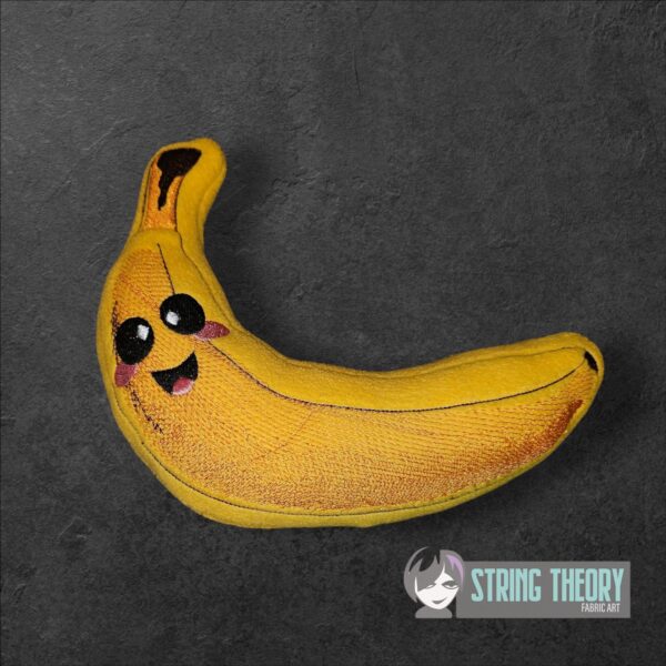 Banana Stuffie Includes regular and Kawaii face patterns ITH in the hoop Digital Download for Machine Embroidery Pattern, Design (4×4, 5×7, 6×10, 7×11, 8×12 Hoop) - Image 2