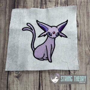 Pokemon Espeon machine embroidery design