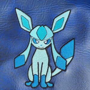 Pokemon Glaceon machine embroidery design