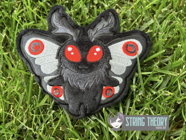 Chibi Mothman Stuffie ITH in the hoop Digital Download for Machine Embroidery Pattern, Design (4×4, 5×7, 6×10, 7×11, 8×12 Hoop) - Image 4