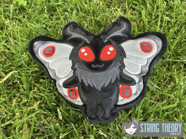 Chibi Mothman Stuffie ITH in the hoop Digital Download for Machine Embroidery Pattern, Design (4×4, 5×7, 6×10, 7×11, 8×12 Hoop) - Image 3
