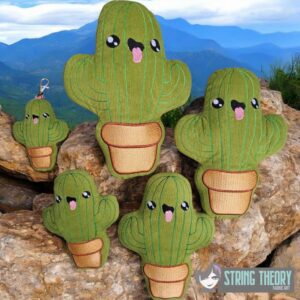 Kawaii Cactus #1 Stuffie ITH in the hoop Digital Download for Machine Embroidery Pattern, Design (4×4, 5×7, 6×10, 7×11, 8×12 Hoop) (Copy)