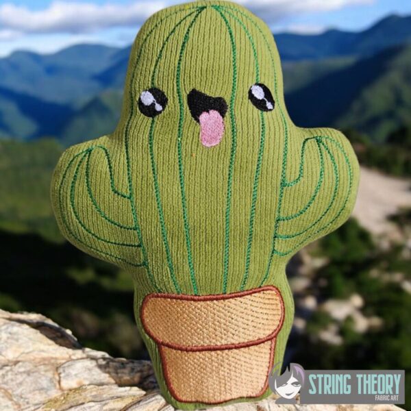 Kawaii Cactus #1 Stuffie ITH in the hoop Digital Download for Machine Embroidery Pattern, Design (4×4, 5×7, 6×10, 7×11, 8×12 Hoop) (Copy) - Image 2