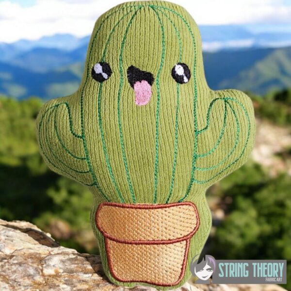 Kawaii Cactus #1 Stuffie ITH in the hoop Digital Download for Machine Embroidery Pattern, Design (4×4, 5×7, 6×10, 7×11, 8×12 Hoop) (Copy) - Image 3