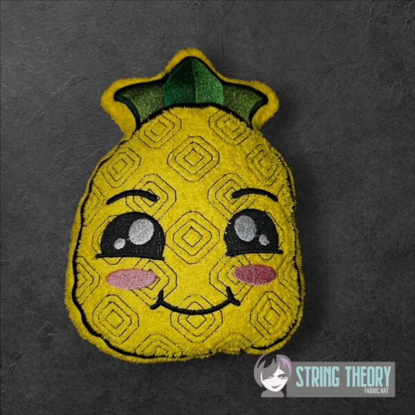 Pineapple Stuffie Includes Regular & Kawaii Face patterns ITH in the hoop Digital Download for Machine Embroidery Pattern, Design (4×4, 5×7, 6×10, 7×11, 8×12 Hoop) - Image 4
