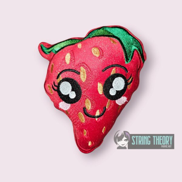 Strawberry Stuffie Includes Regular & Kawaii Face patterns ITH in the hoop Digital Download for Machine Embroidery Pattern, Design (4×4, 5×7, 6×10, 7×11, 8×12 Hoop) - Image 10