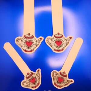 Cottagecore Teapot Strap Connectors ITH in the hoop Digital Download for Machine Embroidery Pattern, Design (5x7 Hoop)