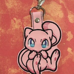 Pokemon Mew ITH fob machine embroidery design