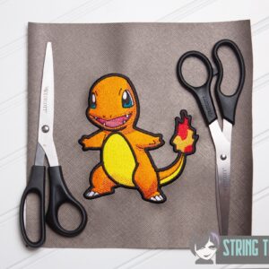 Pokemon Charmander machine embroidery design