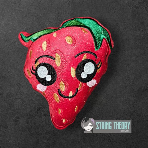 Strawberry Stuffie Includes Regular & Kawaii Face patterns ITH in the hoop Digital Download for Machine Embroidery Pattern, Design (4×4, 5×7, 6×10, 7×11, 8×12 Hoop) - Image 5