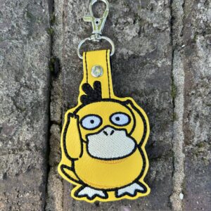 Pokemon Psyduck ITH fob machine embroidery design