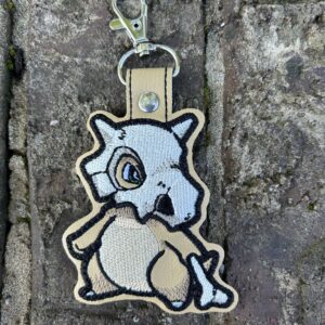 Pokemon Cubone ITH fob machine embroidery design