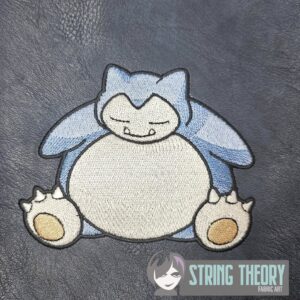 Pokemon Snorlax machine embroidery design