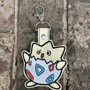 Pokemon Togepi ITH fob machine embroidery design