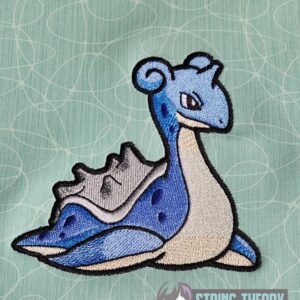 Pokemon Lapras machine embroidery design