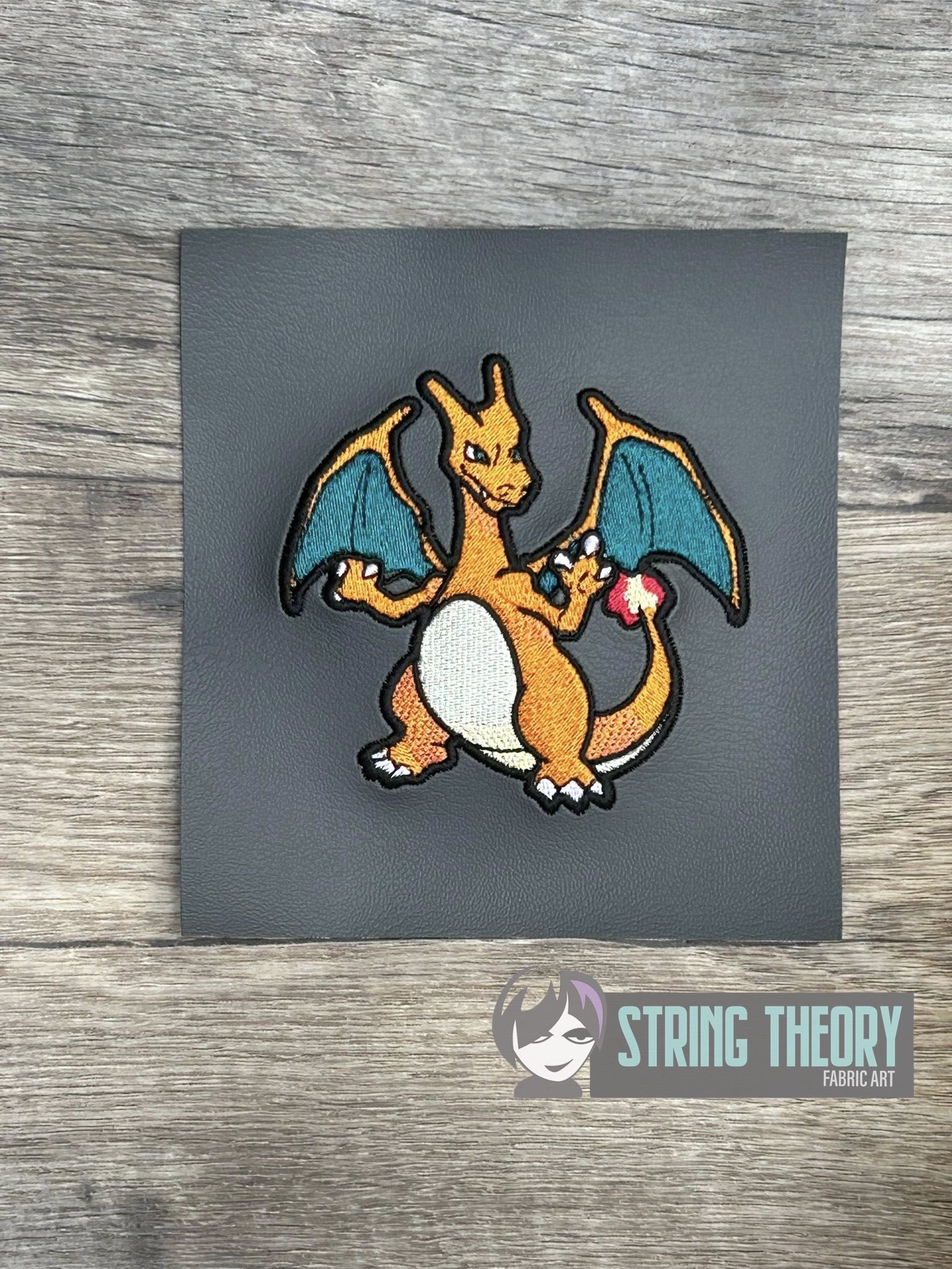 Pokemon Charizard machine embroidery design