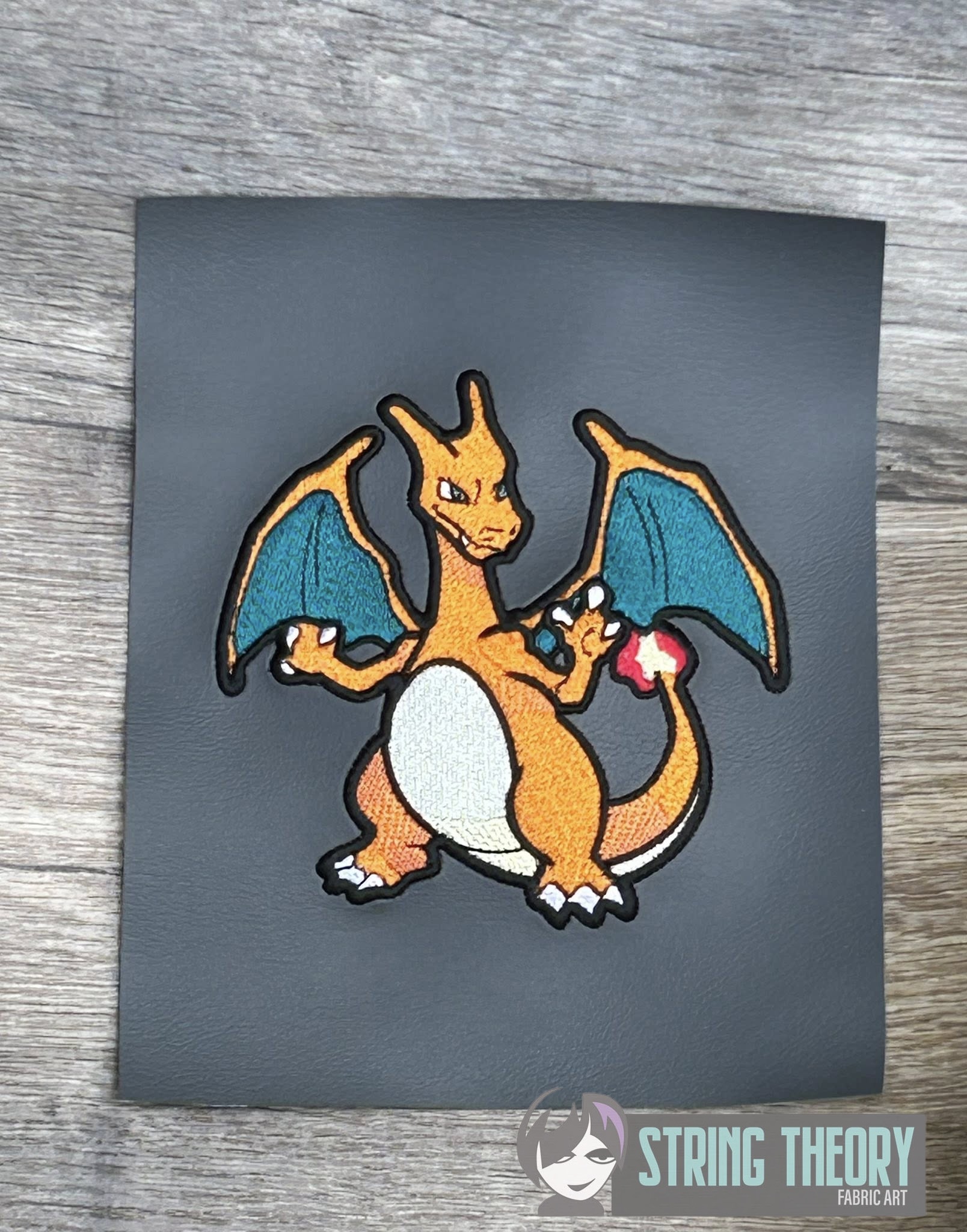 Pokemon Charizard machine embroidery design